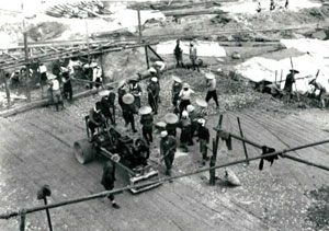 画像:建造時の写真