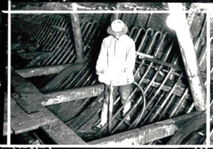 画像:建造時の写真(圧力トンネル)水路トンネル(1期)